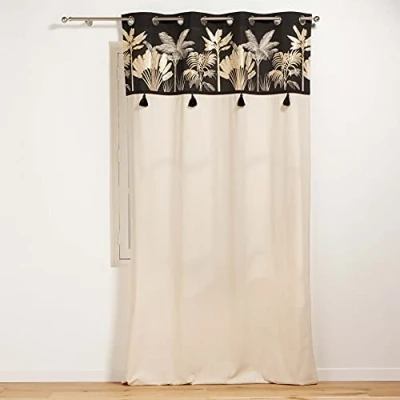 Image de Douceur d&#039;Intérieur Rideau A Oeillets, Karaba, 140 x 240 CM
