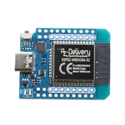 Image de AZDelivery 1 x ESP32 D1 Mini NodeMCU Module WiFi ESP 32 Bluetooth Carte de développement Internet avec port USB C compatible Arduino et Wemos e book