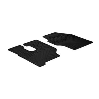 Image de Gledring 0910 Ensemble de tapis sol Caoutchouc avant 2 noir 750mm 550mm