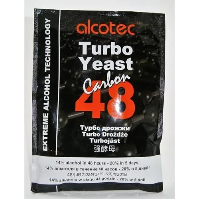Image de Alcotec Carbon 48 Turbo Lot de 5 levures avec charbon actif