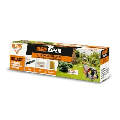Image de RURIS kitrx221s20 Kit Tondeuse RX221S avec Couteau, Bougie, Filtre à air