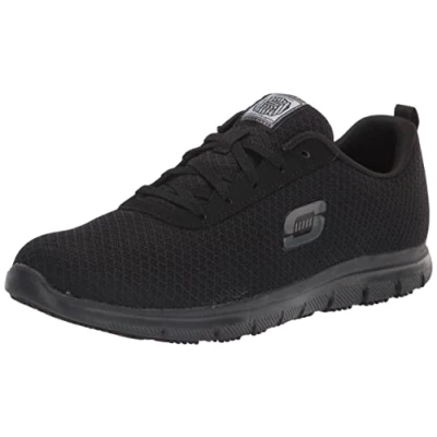 Image de Skechers Femme Ghenter Bronaugh Chaussure de Service Alimentaire, Noir, 41 EU