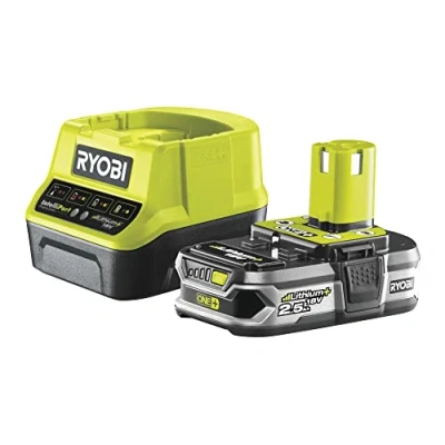 Image de Ryobi Promo Chargeur rapide et batterie Lithium+ 18V 2.5Ah One+ RC18120 125
