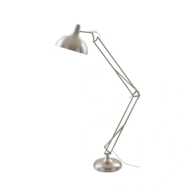Image de Lindby lampadaire Leia (Moderne) en Argent Métal e. a. pour salon &amp; Salle à manger (1 lampe,à E27), Lampadaire, éclairage indirect lampe