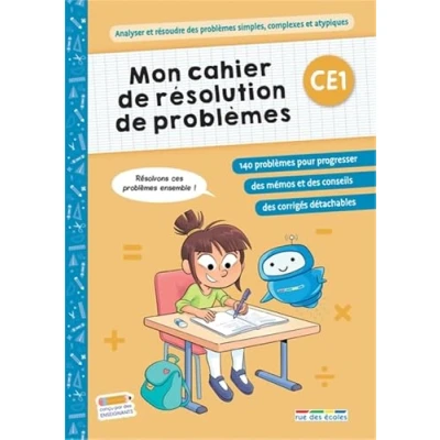 Image de Mon cahier de résolution problèmes CE1: pour un entraînement progressif