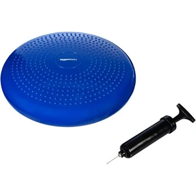 Image de Amazon Basics Coussin d&#039;équilibre Gonflable, Bleu foncé