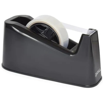 Image de Rapesco RPTD500B Germ Savvy Antibactérien, Dévidoir de Ruban 500, Noir