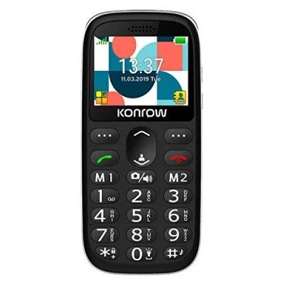 Image de Konrow Senior 231 (Écran 2.31&#039;&#039; Double Sim Dock de charge Fourni) Noir Tout Opérateurs 2,31&quot;