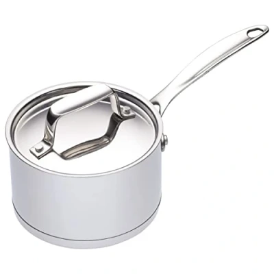 Image de MasterClass MCMINISAU Mini casserole en acier inoxydable résistant à l&#039;induction, 250 ml, 9 cm (3,5&quot;), argent