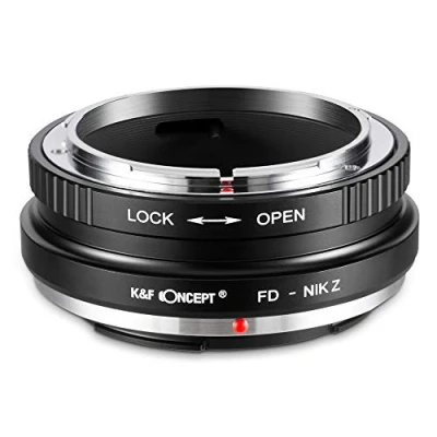 Image de K&amp;F Concept Bague Adaptation Objectif pour Monter Canon FD vers Boîtier Nikon Z (FD Z)