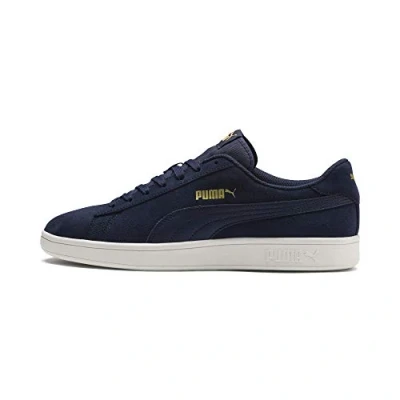 Image de Puma Mixte Smash V2 Baskets, Peacoat Team Or Whisper Blanc, 45 EU