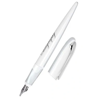 Image de Online Stylo de calligraphie Air Pastel Argent, Pointe 1,8 mm, pour cartouches d&#039;encre standard ou convertisseur, cartouche bleue incluse, droitier/gaucher 10047/3D