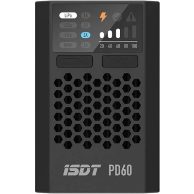 Image de YUNIQUE GREEN CLEAN POWER Chargeur Lipo Balance PD60, 60W 6A Entrée Type C pour 1 4S Lipo/Life/LiIon &amp; 12S LiHv/PB/NiMH Compatible avec Les Batteries Tello DJI, Radiofly Space Kondor, BD
