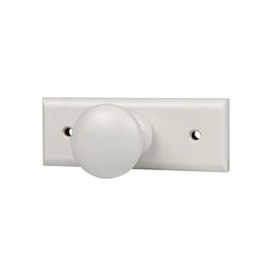 Image de Patère en hêtre blanc à 1 tête, L. 110 x H. 42 P. 60 mm