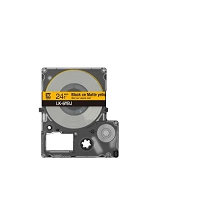 Image de Epson LabelWorks[Jaune mat/noir 24 mm LK 6YBJ] Ruban compatible avec LW C410 et C614