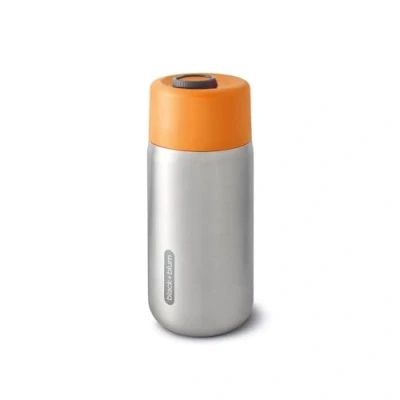 Image de BLACK + BLUM Tasse de voyage à café en acier inoxydable 18/8 isolation thermique avec couvercle verrouillable Garde au chaud pendant 4 heures, froid 8 orange
