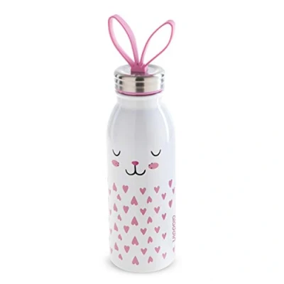 Image de Aladdin Zoo Thermavac Gourde Isotherme Enfant Acier Inoxydablet 0.43L Lapin Thermos Garde froid 7 Heures Bouteille à Double Paroi Isolante Sans BPA Étanche