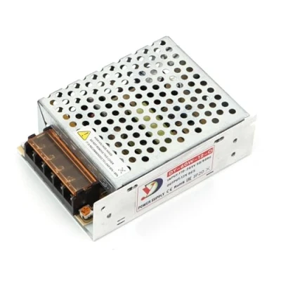 Image de Jandei Transformateur d&#039;alimentation 110/220V AC à 12V DC 60W 5A, Installation intérieure IP20 pour bande LED, néon ou appareils basse tension