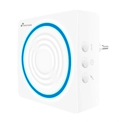 Image de Nivian Sirène sans Fil Compatible avec Le système d&#039;alarme Convient pour l&#039;intérieur Alerte Lumineuse et sonore 90 DB