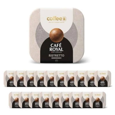 Image de 180 Coffee Balls Ristretto Boules de Café haut gamme 100% compostable Spécialement conçues pour l&#039;utilisation la machine à CoffeB by Royal