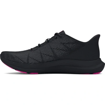 Image de Under Armour Femme UA W Charged Speed Swift Chaussures de Course, Black/Black/Rebel Pink, 37.5