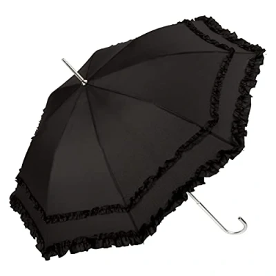 Image de VON LILIENFELD Parapluie Ombrelle de Mariée Femme Mariage Ouverture Automatique Résistant au Vent Mary vert émeraude