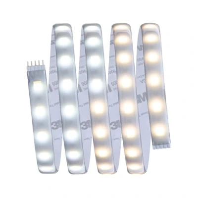 Image de Paulmann 70623 Function MaxLED Kit de base LED bande Tunable White 1,5m, 10W, 230/24V, 20VA Argent, Plastique
