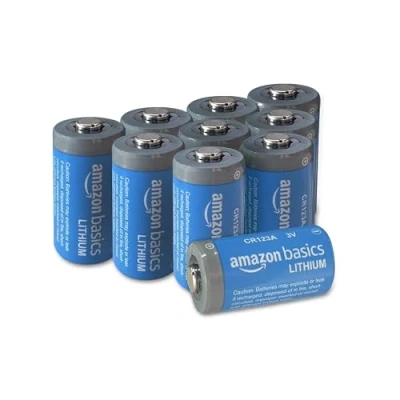 Image de Amazon Basics CR123A Piles au lithium 3V (lot de 10)