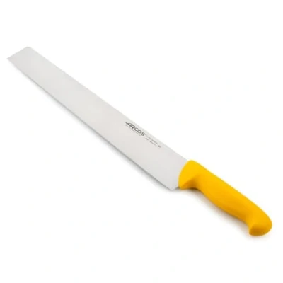 Image de Arcos Séries 2900 Couteau à Salami Fromage Lame Acier Inoxydable Nitrum 360 mm Manche Polypropylène Couleur Jaune
