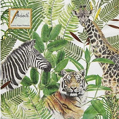 Image de Ambiente Papier Serviettes Lunch/Party/env. 33 x cm Safari Idéal comme Cadeau et Table de décoration