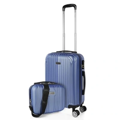 Image de ITACA Valise Cabine 55x40x20, Cabine, À roulettes, Roulette, Rigide, Résistant, Légère T71550B, Bleu Saphir