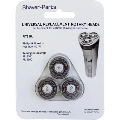 Image de Tête de rasoir pour Philips HQ8, HQ9, HQ177 et Remington RR 330C, 350C Noir