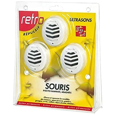 Image de ACTO RÉPULSIF ULTRASONS SOURIS, INSECTES RAMPANTS, ARAIGNÉES Émetteur d’ultrason RUS2