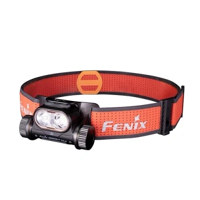 Image de fenix HM65R T v2.0 Lampe frontale rechargeable légère pour la course et l&#039;extérieur 1600 lumens 170 m 300 heures maximum bandeau BOA réglable à clic bidirectionnel faisceaux blancs