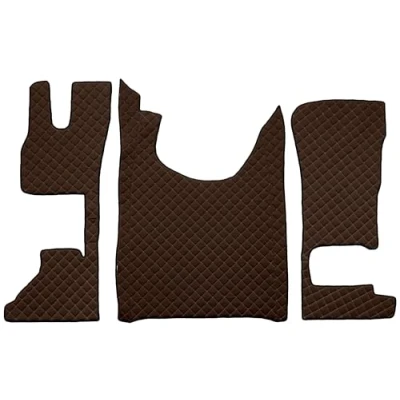 Image de F CORE Tapis de entierement Le Sol Camion compatibilité pour DAF XG XG+ 10.21 Passager Fixe Marron