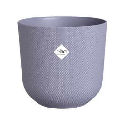 Image de Elho Jazz Round Ø 26cm Pot de Fleurs d&#039;Intérieur Plastique 100% recyclé Structure Unique Violet/Lavande Lilas
