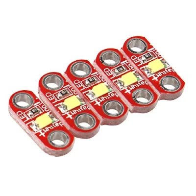 Image de HALJIA Lot de 5 modules LED Lilypad Compatible avec Arduino Uno