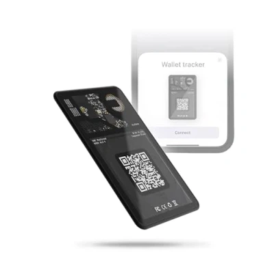 Image de Rolling Square AirCard Wallet Tracker, Localisateur d&#039;Objets Carte Visite NFC/QR Code, Traceur Compatible avec App Localiser, Signal Sonore Traqueur Ultra Mince 2.2mm Autonomie 2,5 Ans