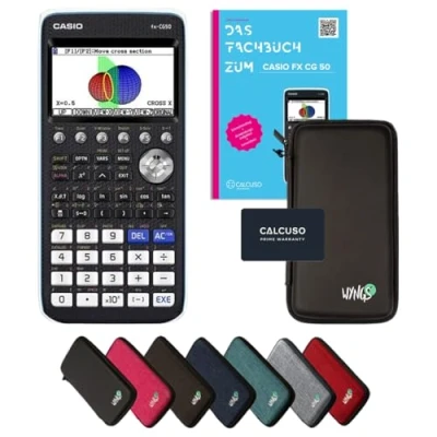 Image de CALCUSO Ensemble Standard Noir avec Calculatrice Graphique Casio FX CG 50 (Allemand)