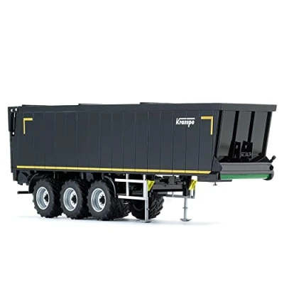 Image de WIKING 077659 Remorque à Tapis Roulant Krampe SB II 30/1070, Modèle réduit, 1:32, métal/plastique, partir de 14 ans, Multiples Fonctions, Hayon mobile, Pieds sou tien extensibles, Noir