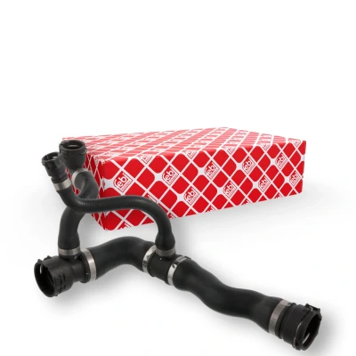 Image de FEBI BILSTEIN 46037 Durite De Refroidissement gauche supérieur EPDM (éthylène propylène diène caoutchouc), Matière plastique avec raccords rapides