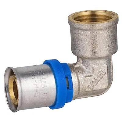 Image de Raccord Multicouche à Sertir Multi profils Coude Ø20 Femelle 15x21 NOYON &amp; THIEBAULT