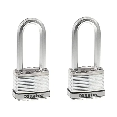 Image de Master Lock M5XTLJ Magnum Lot de 2 cadenas en acier laminé avec clés Argenté