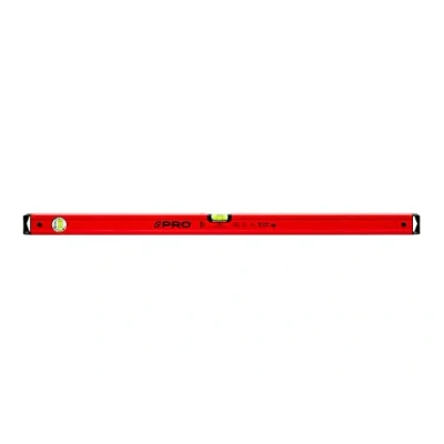 Image de PRO600 Niveau À Bulle 100cm avec Aimants Profil Ergonomique et ERS+ (Easy Reading System) a magnetique précis embouts Antichocs Couleur Rouge