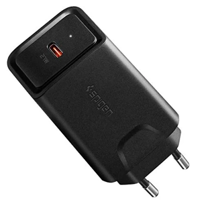 Image de Spigen SteadiBoost Chargeur USB C 27W Power Delivery pour iPhone 12 Mini Pro Max SE 2020 11 XR XS iPad et Galaxy S21 S20 S10 Note 20 Ultra 10 Plus