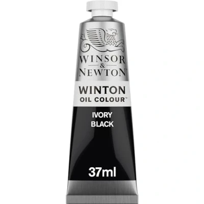 Image de Winsor &amp; Newton Winton Huile 37ml 331 Noir d&#039;Ivoire