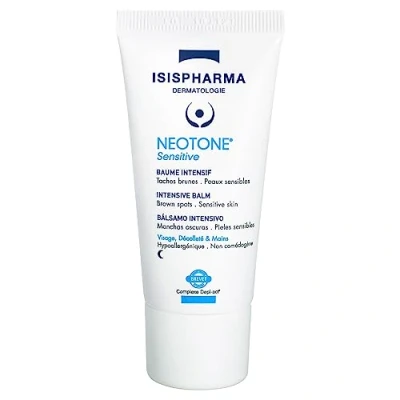 Image de ISISPHARMA NEOTONE Sensitive Baume Dépigmentant Anti taches Brunes et de Grossesse Soin Nuit Peaux Sensibles Algues Bretagne Beurre Karité Fabrication Française