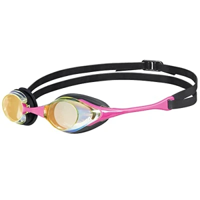 Image de arena Cobra Original Swipe Mirror Lunettes de Natation Unisex Adulte Race, avec Verres Miroir, Anti buée, Protection UV, 4 Ponts Nez Interchangeables