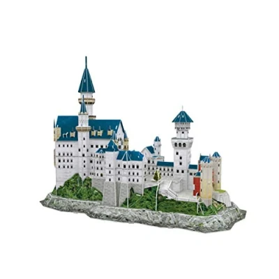 Image de World Brands château Neuschwanstein, Adultes, maquettes à Assembler, Puzzles 3D, Cadeaux Amusants, Culture, Voyage Depuis la Maison, DS0990H, Multicolore