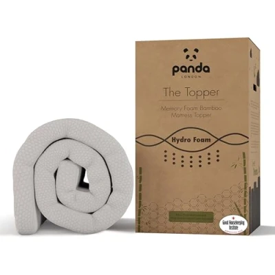 Image de Panda Surmatelas en mousse à mémoire de forme bambou (2024) (2024, King UE)